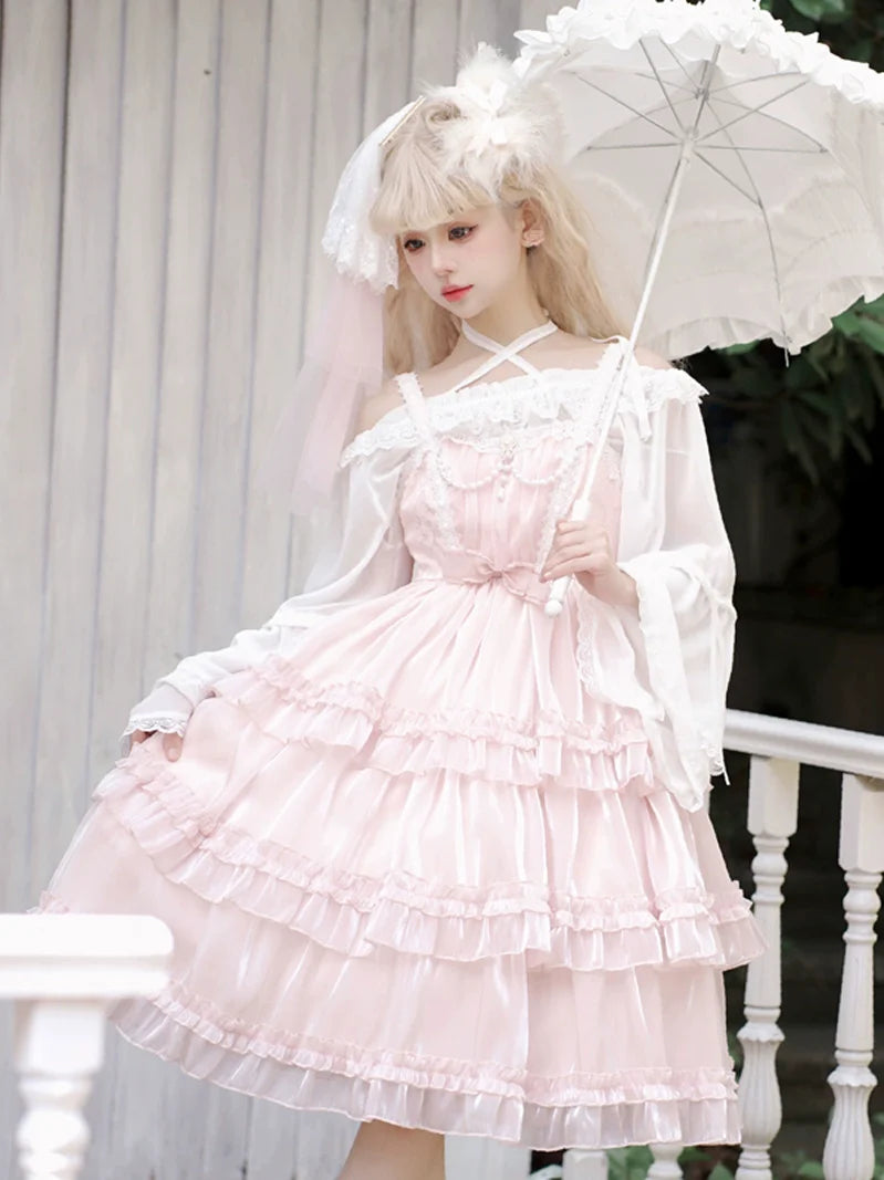 Robe rose princesse Lolita pour bébé