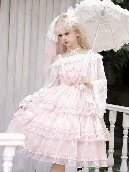 Robe rose princesse Lolita pour bébé