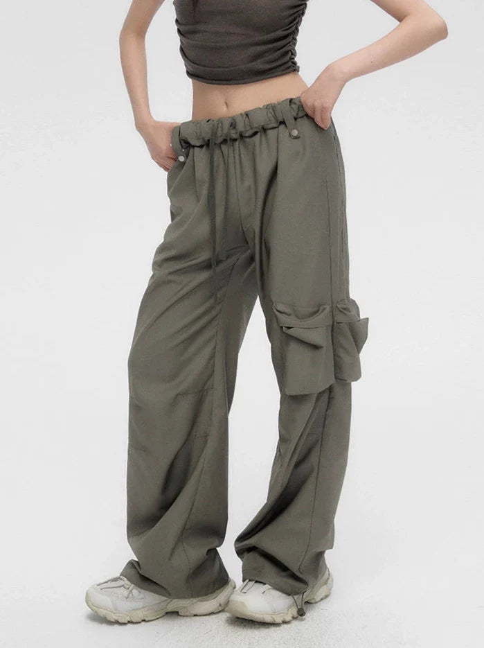 Loose Cargo Large Pocket Pants