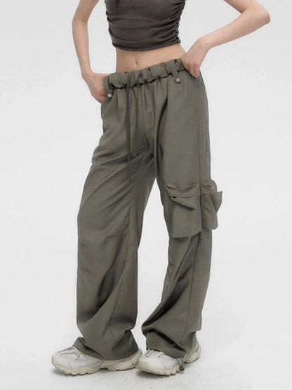Loose Cargo Large Pocket Pants