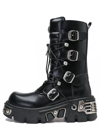 Platform Punk Metal Rock Boots Retro