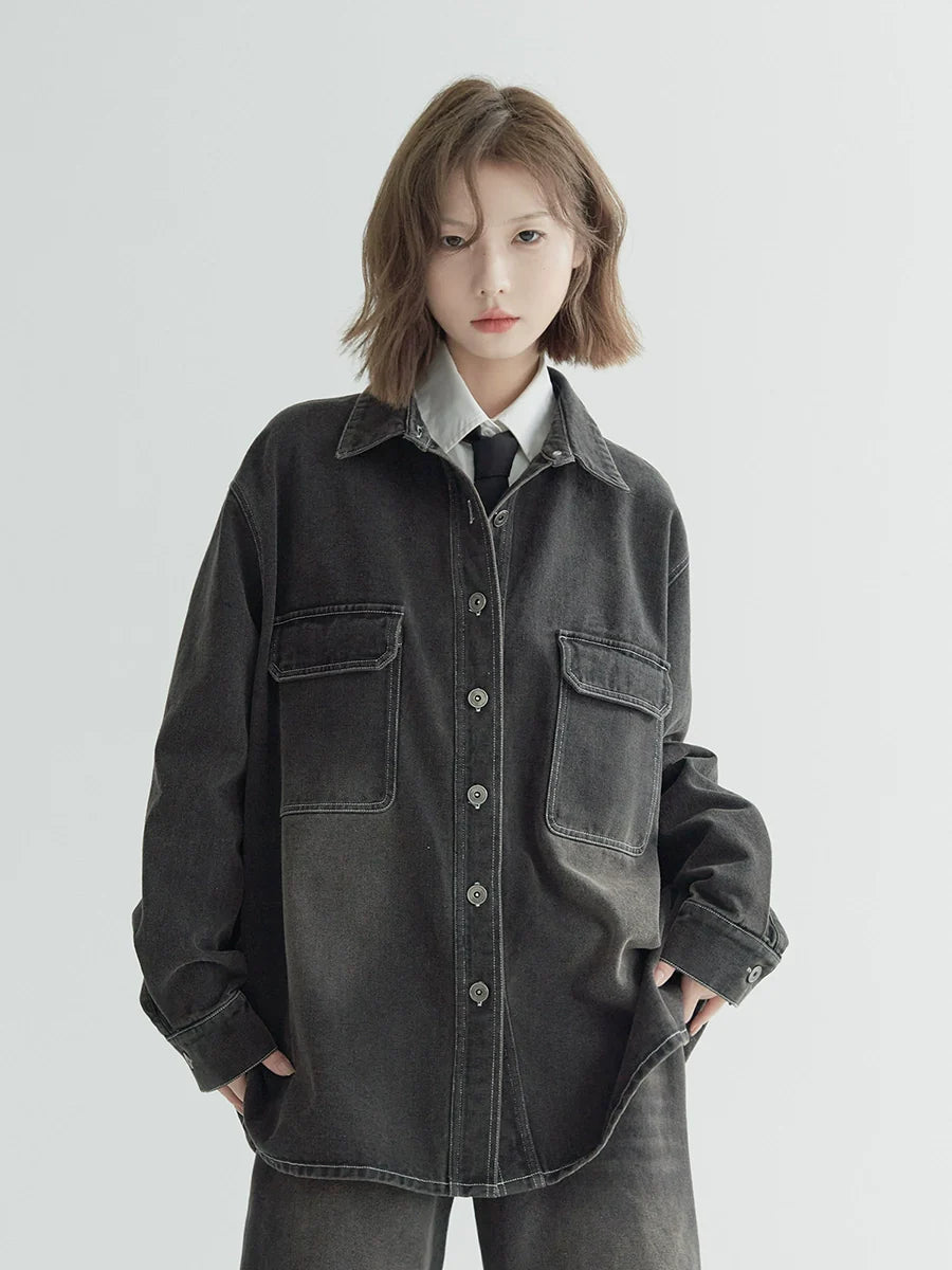 Jeansjacke Damaged Washed