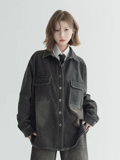 Jeansjacke Damaged Washed
