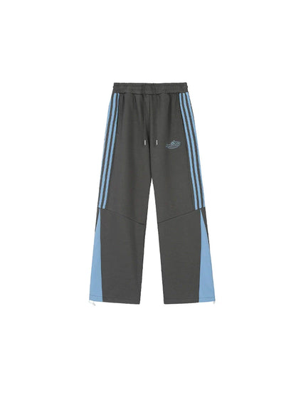 Design Blue One-point Side Pants