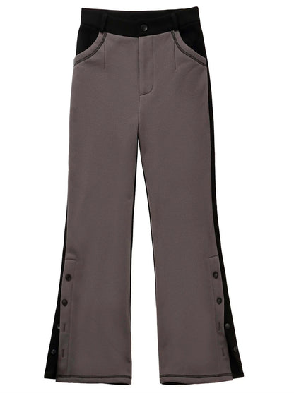 Rabbit Ear Contrast Zip Parker Pants Skirt