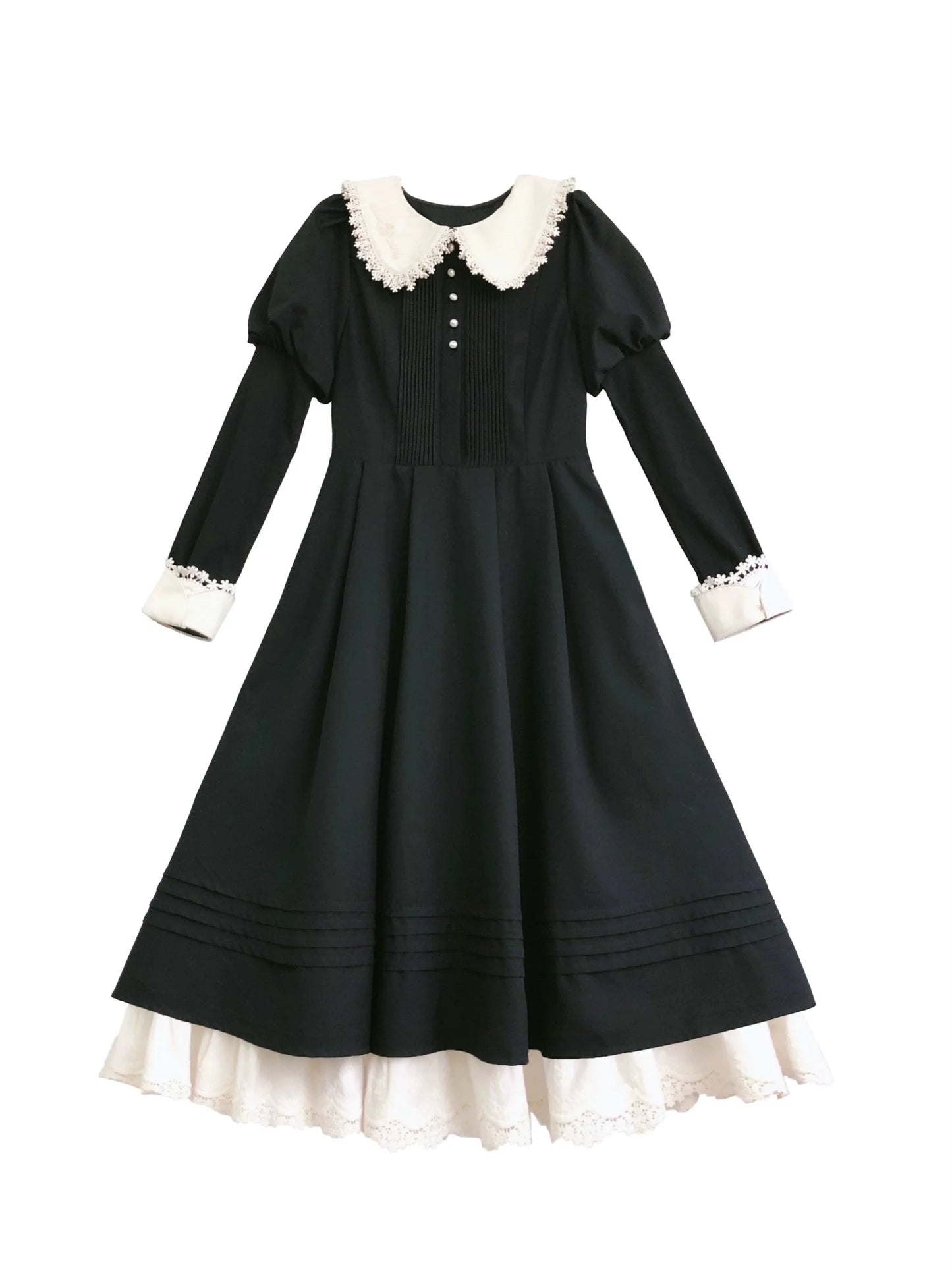 Robe de femme de chambre rétro Angelina, ensemble élégant