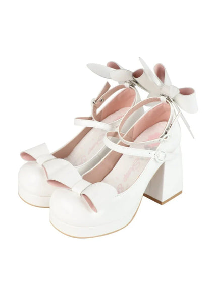 Heels Bunny Ears Ribbon High