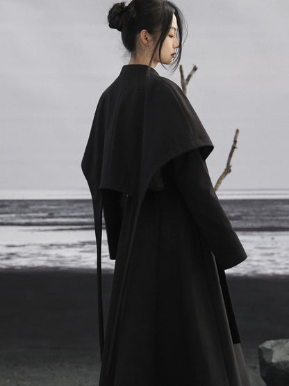 Asymmetrical China Retro Cloak