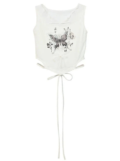 Haut sans manches style millénaire pour fille sexy