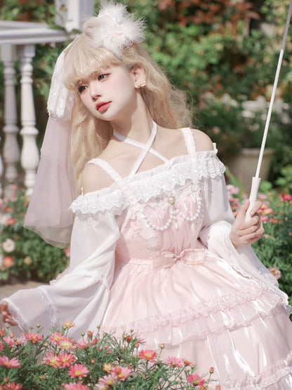 Robe rose princesse Lolita pour bébé