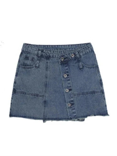 Veste rétro jupe denim + short américain