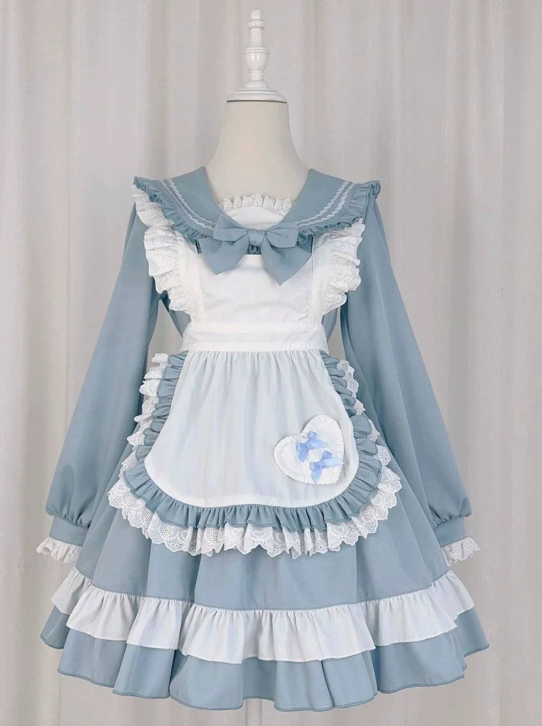 Robe de demoiselle d'honneur style marinière style collège lolita