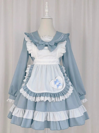 Robe de demoiselle d'honneur style marinière style collège lolita