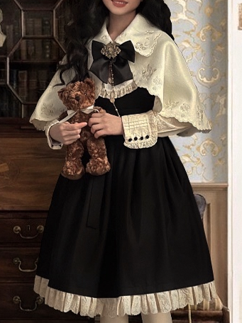 Lolita Cape Dry Doll Antique Embroy Cape