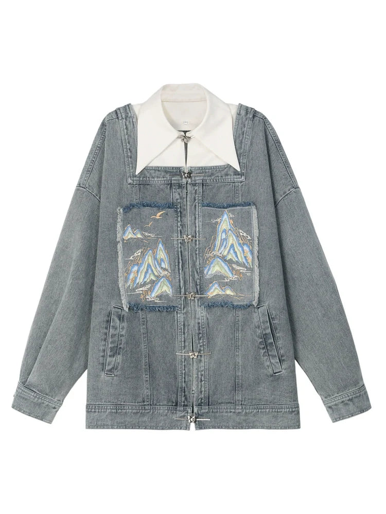 Veste en jean Jupe Polo Unisexe Court