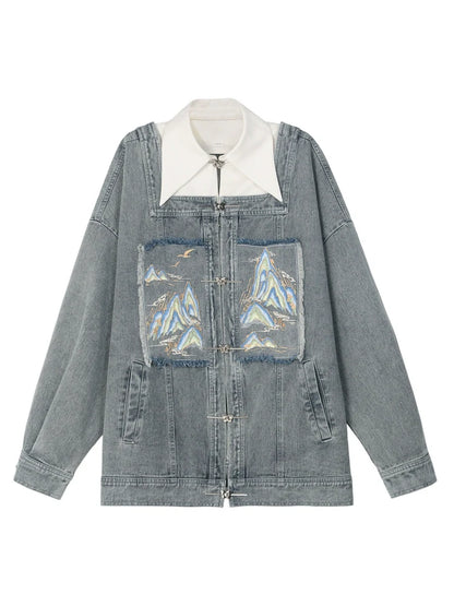Veste en jean Jupe Polo Unisexe Court