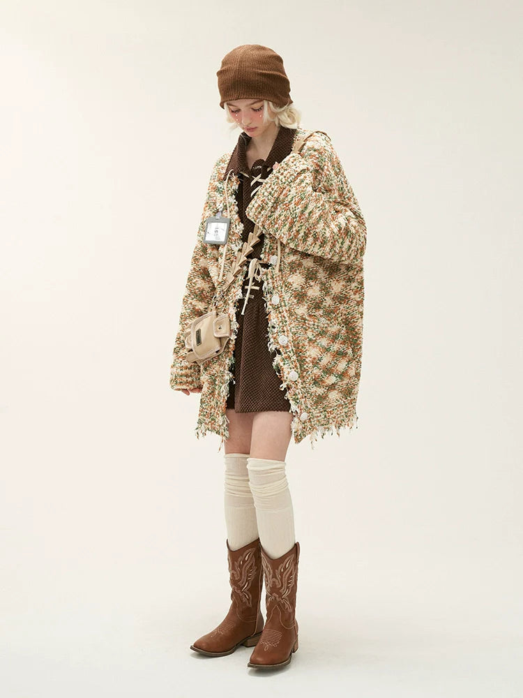Loose Long Knit Cardigan Sweater