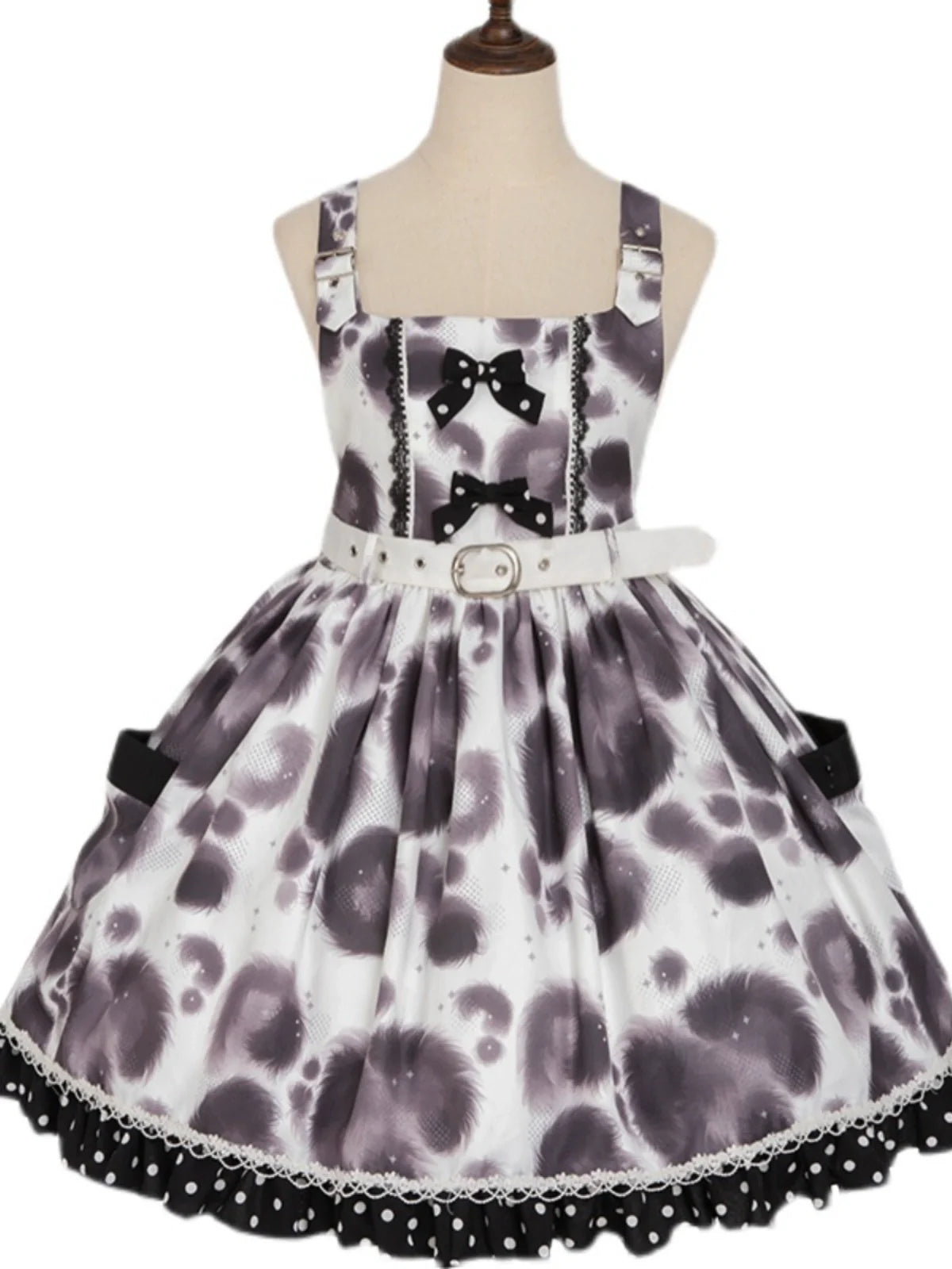 Leopard Dress Voluminous Dot Lolita