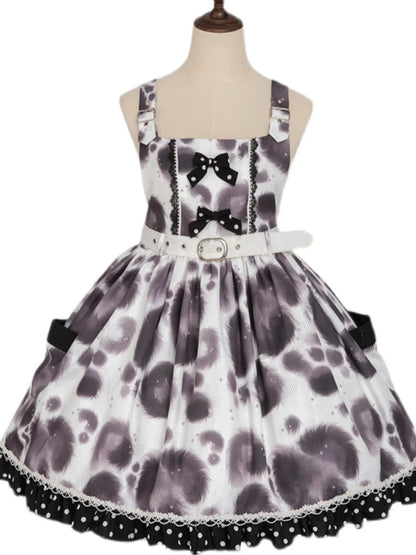 Leopard Dress Voluminous Dot Lolita