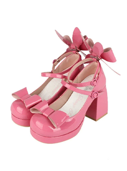 Heels Bunny Ears Ribbon High