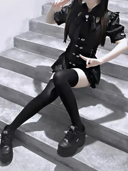 Dress China Strap Pants Ribbon Suit