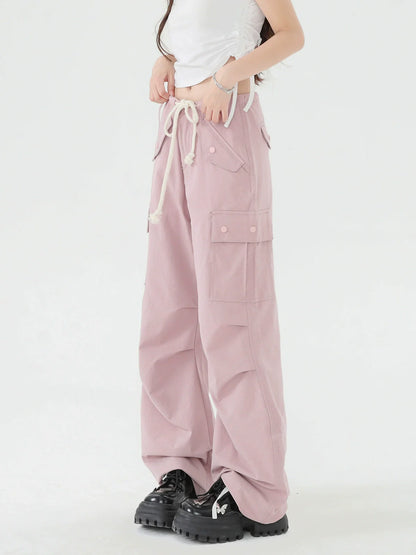 Pantalon Cargo Rose Morandi