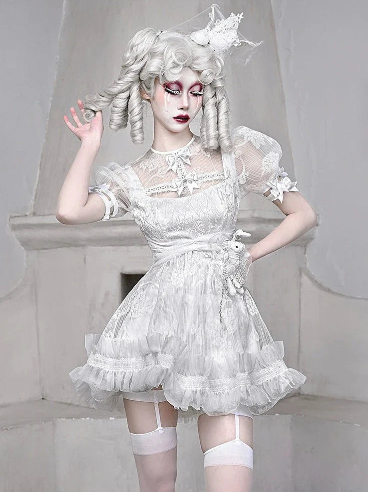 White Pants Lace Dress Pure Inner