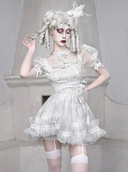 White Pants Lace Dress Pure Inner