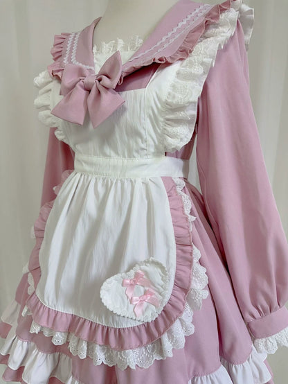 Robe de demoiselle d'honneur style marinière style collège lolita