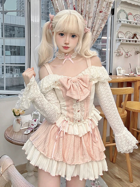 Princesse Gâteau Jupe Haut Lait + Fille + Fromage Chaud Sweet Choker Berry Sweet