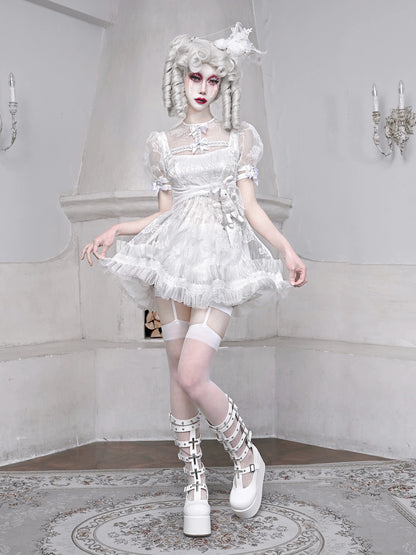 White Pants Lace Dress Pure Inner