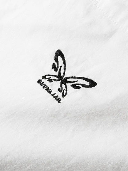 Shirt Design Trend Long Logo Butterfly