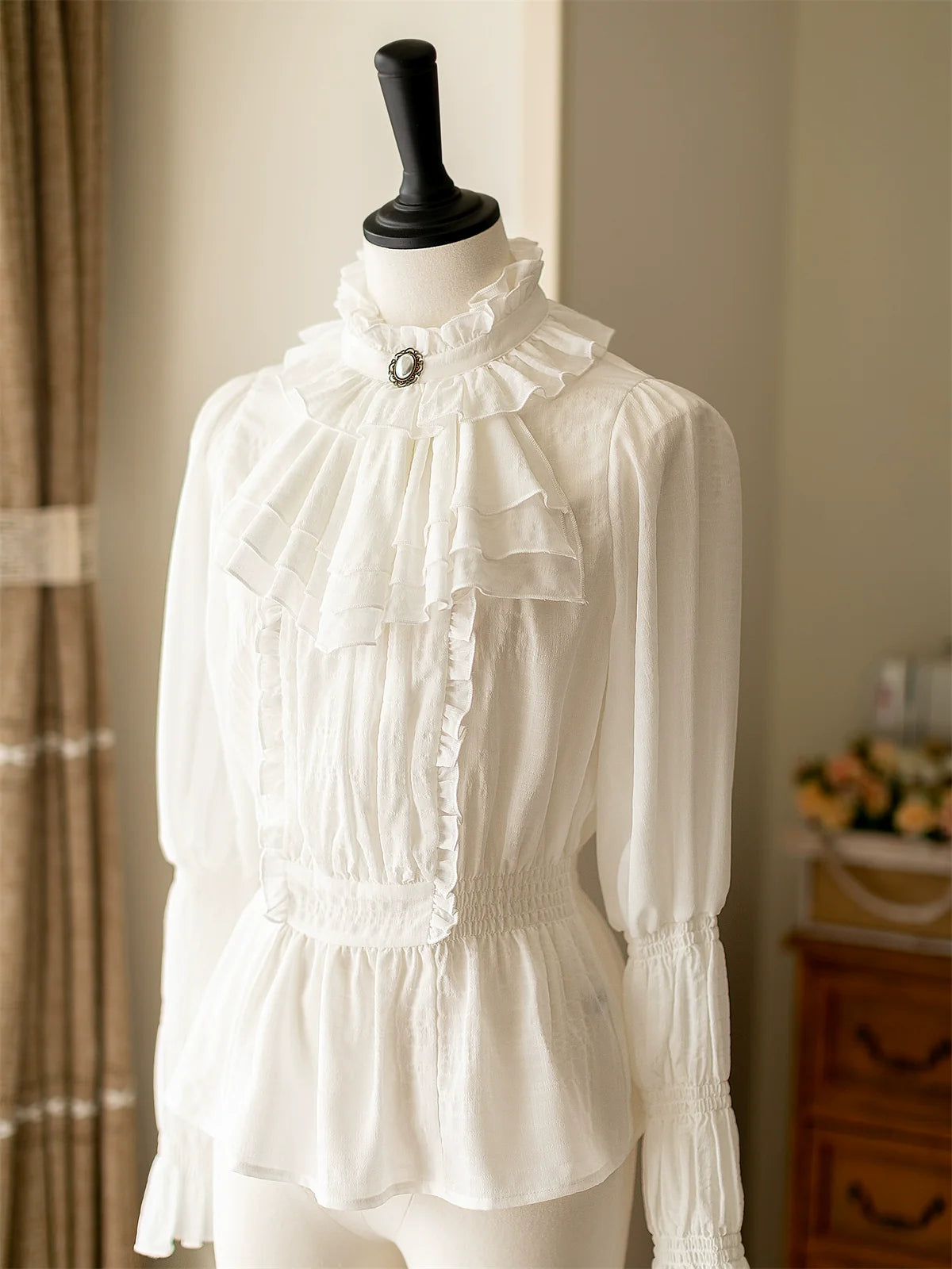 Weste Retro Farbig Klassisch + Lang Ausgestellt Bluse Rock