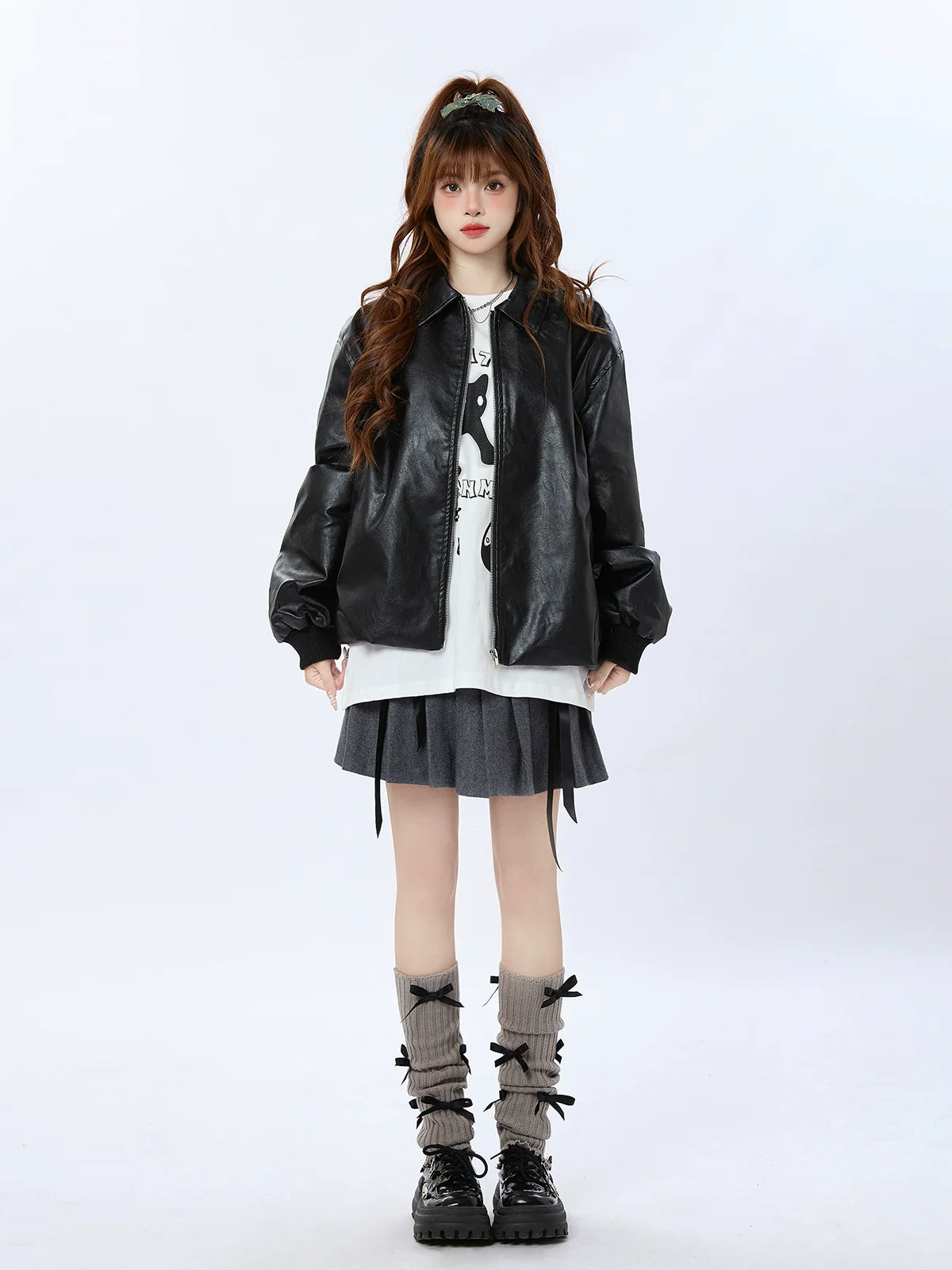 Jacke Street American Loose Leder