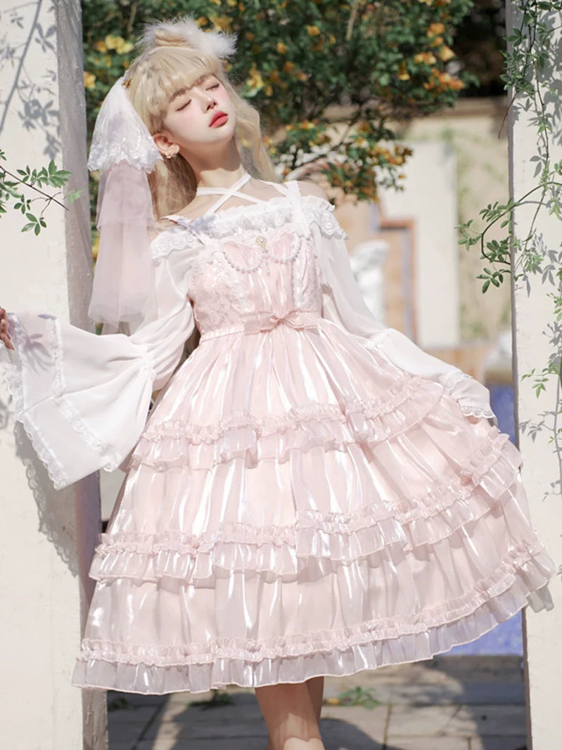 Robe rose princesse Lolita pour bébé