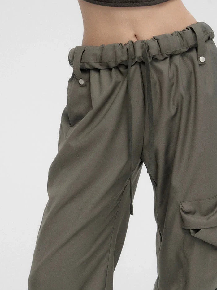 Loose Cargo Large Pocket Pants