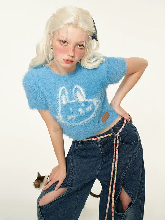 Animal Knit American Retro Summer
