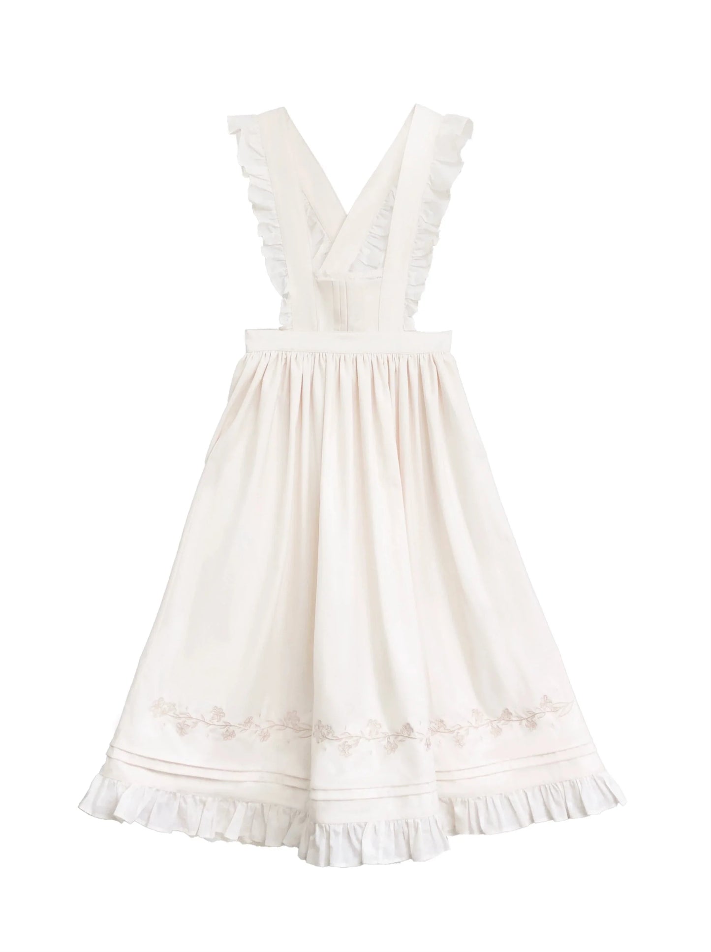 Robe de femme de chambre rétro Angelina, ensemble élégant