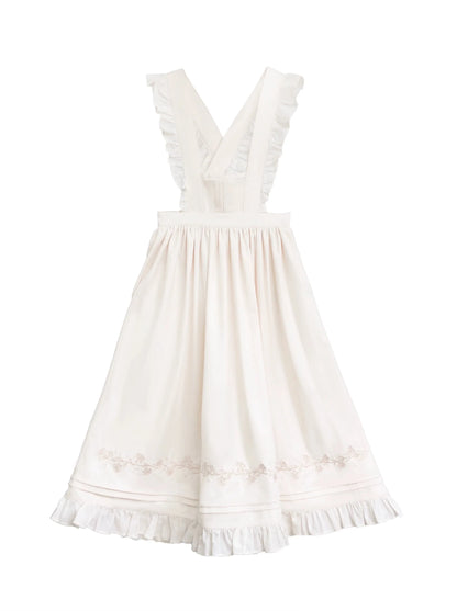 Robe de femme de chambre rétro Angelina, ensemble élégant