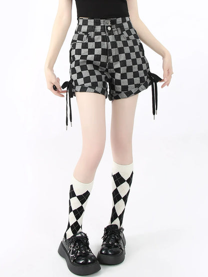 Checker Block Shorts