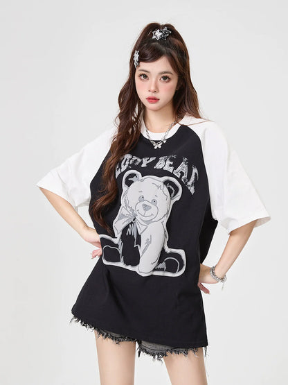 T-shirt Bare T-shirt + Mode Long Court
