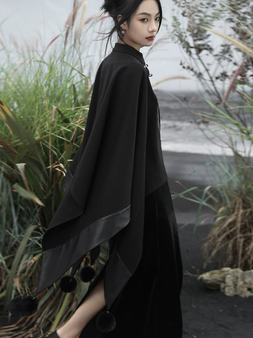 Cloak Loose Mode Ball Short China Fur
