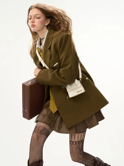Suspender Skirt Letter Leather Printed