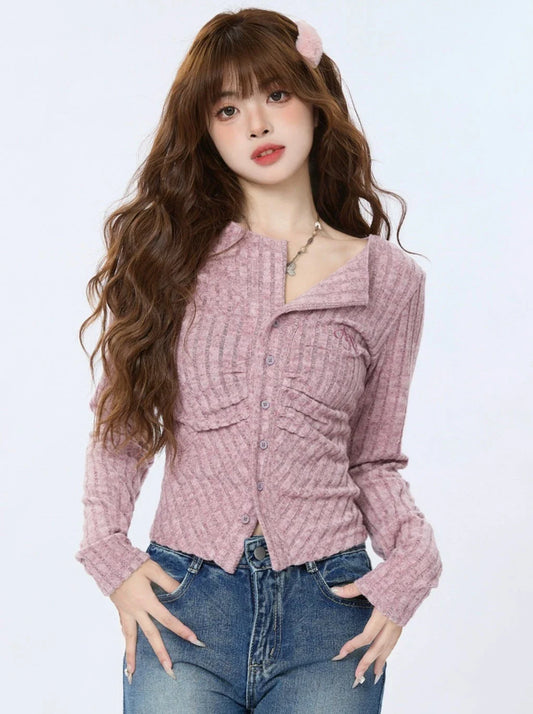 Button Dusty Cardigan