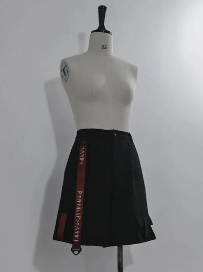 Pantalon demi-pantalon + jambières à bretelles