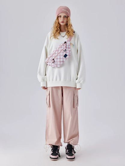Print Sweatshirt Star Logo Loose