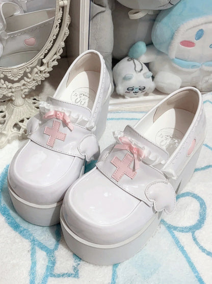 Kaikai Shoes Angel Lace Platform Medical