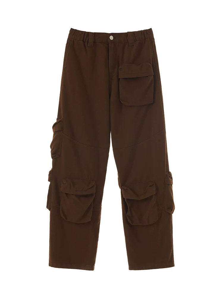 Pantalon multi-poches Maillard jambe large