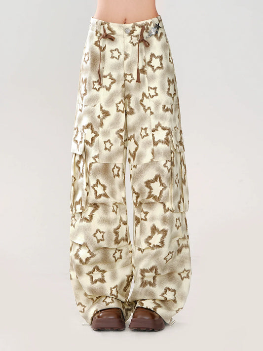 Star Loose Casual Wide Pants