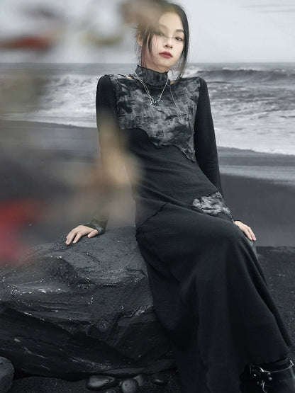 Contrast Inner Color Bottling High Dress Textured End